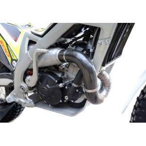 画像2: moto pieceカーボンエキゾーストプロテクター（TRS）