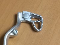 ペダル踏みやすく大きく加工（トライアルマシン全般）
